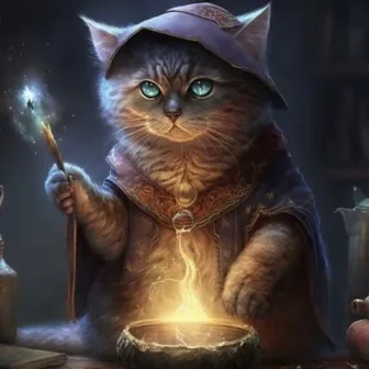 cat wizard (wizard cat) by etai s0