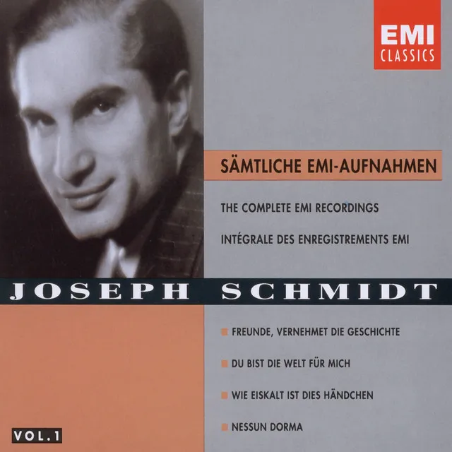 Joseph Schmidt - Complete EMI Recordings Vol. 1 (1929-1937)