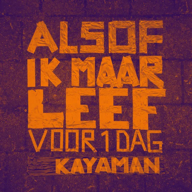 Alsof Ik Maar Leef Voor 1 Dag