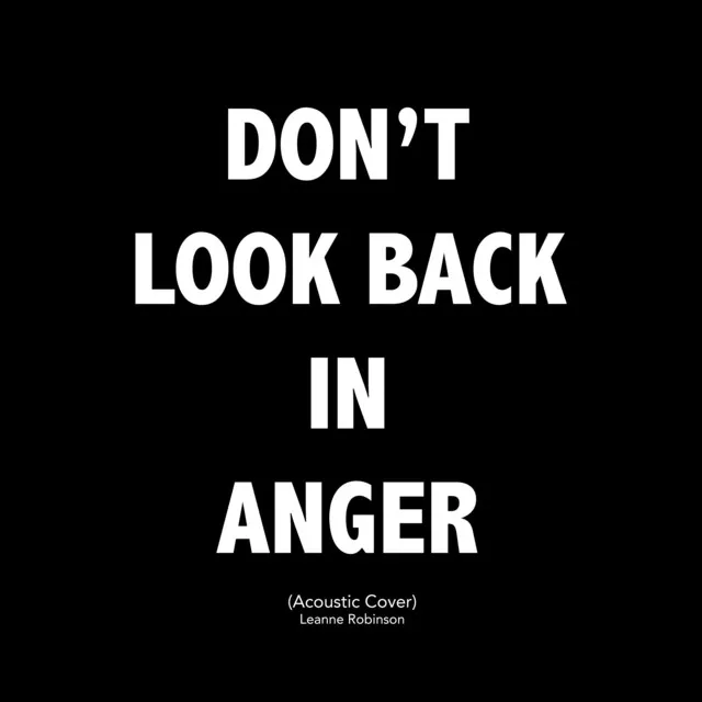 Don't Look Back in Anger