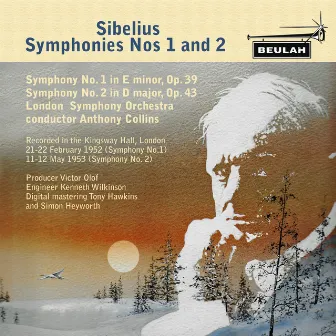 Sibelius Symphonies No. 1 and 2 by Anthony Collins