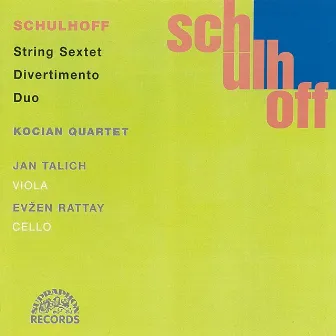 Schulhoff: Divertimento, Sextet, Duo. Chamber Works, Vol. 2 by Pavel Hula