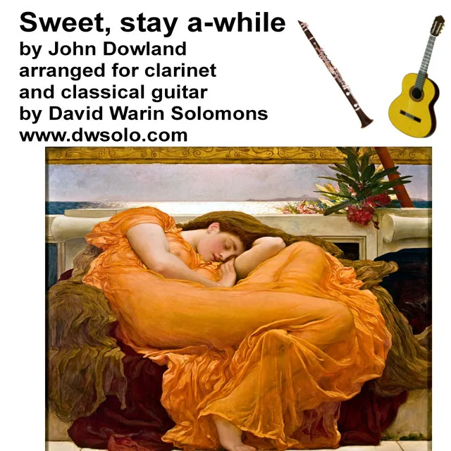 Sweet stay a while for clarinet and guitar