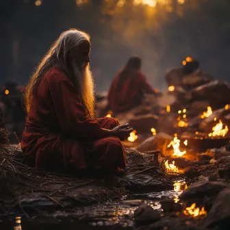 Retiro De Enfoque Iluminado Por El Fuego: Música Relajante A La Luz Del Fuego by Efectos especiales del bosque