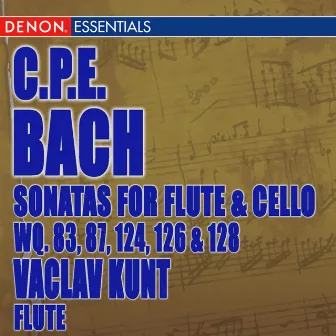 Carl Philip Bach: Sonatas for Flute Violoncello Wq. 83, 87, 124, 126 & 128 by Václav Kunt