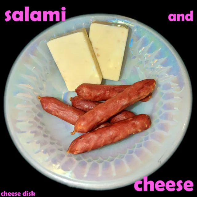 salami and cheese (cheese disk)