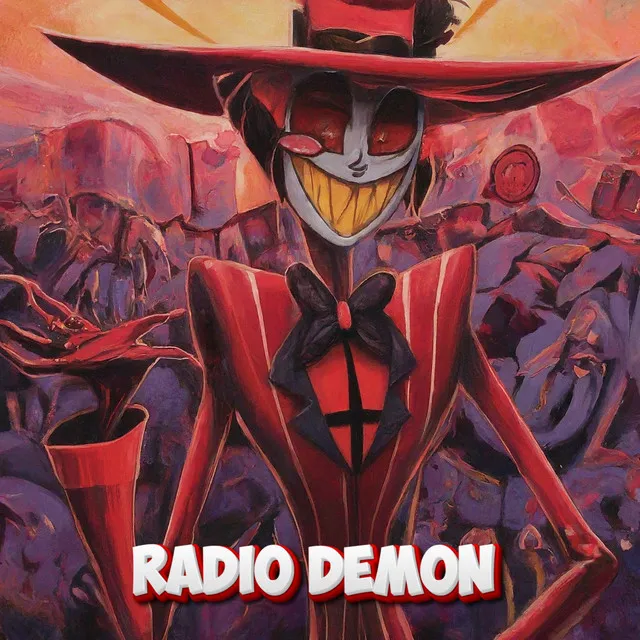 Alastor The Radio Demon Hazbin Hotel Fan Cover