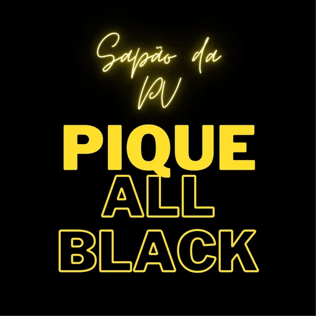 Pique All Black