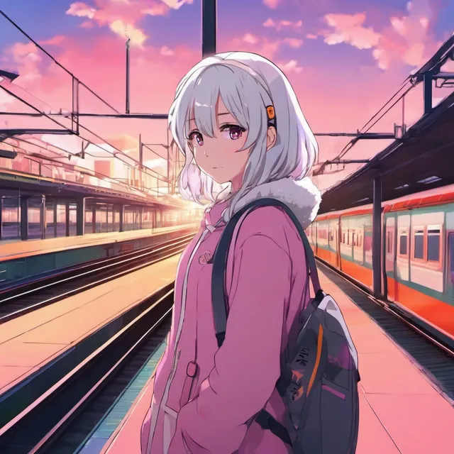 waiting for a train