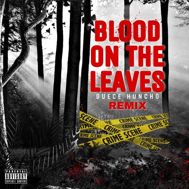 blood on the leaves