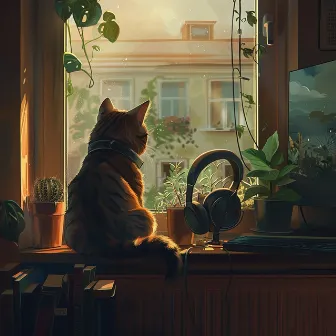 Lofi Cat Whiskers: Purring Peace by shumov