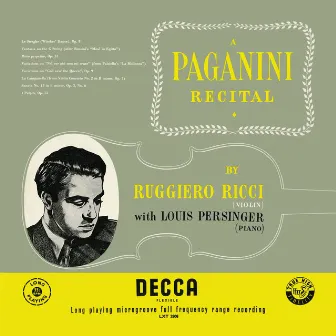 A Paganini Recital (Ruggiero Ricci: Complete Decca Recordings, Vol. 19) by Louis Persinger