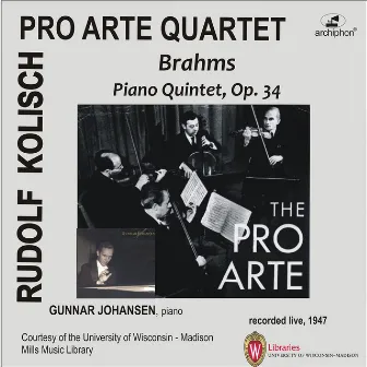 Brahms: Piano Quintet, Op. 34 by Gunnar Johansen