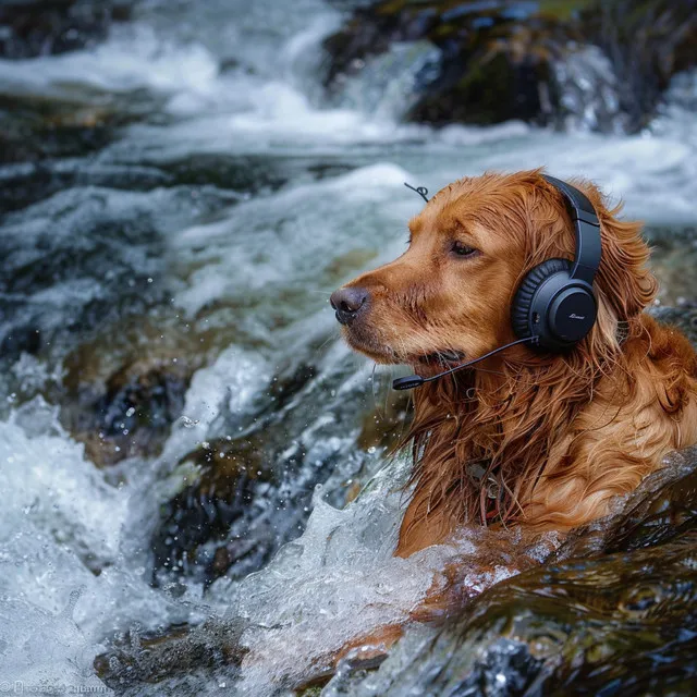 Playful Waters: Dogs Joyful Rhythms