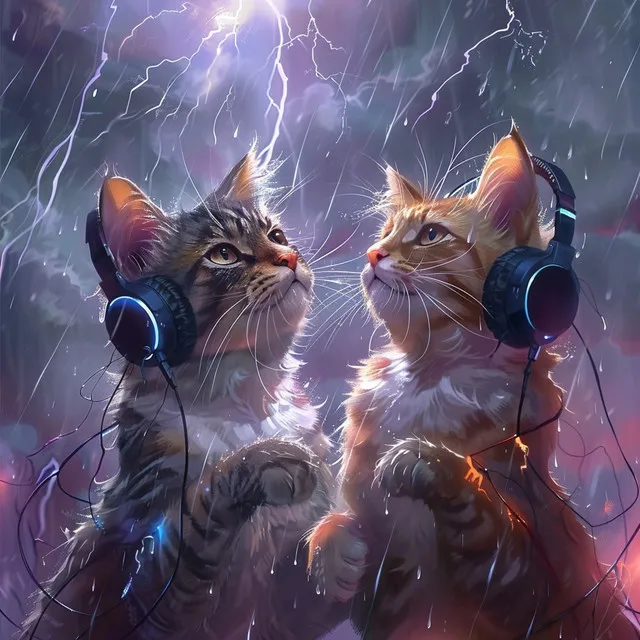 Feline's Thunderous Calm