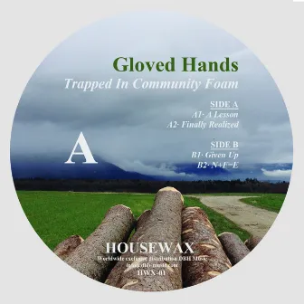 Trapped In Community Foam by Gloved Hands