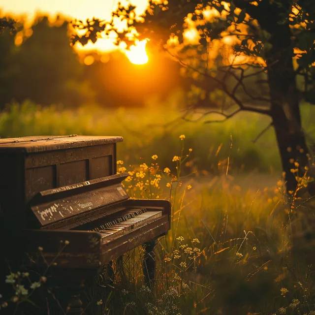 Serenidad Del Piano Para El Flujo De Yoga