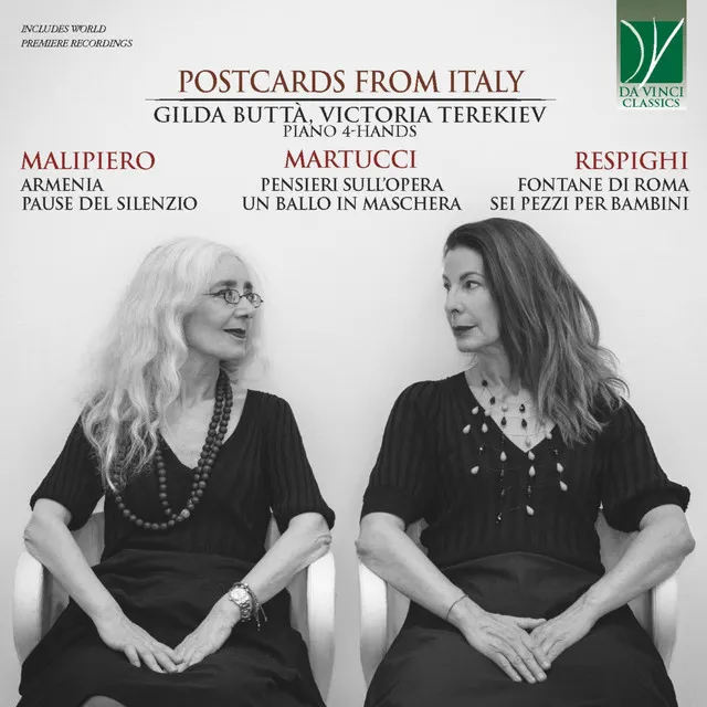 Martucci, Respighi, Malipiero: Postcards from Italy (Piano 4-Hands)