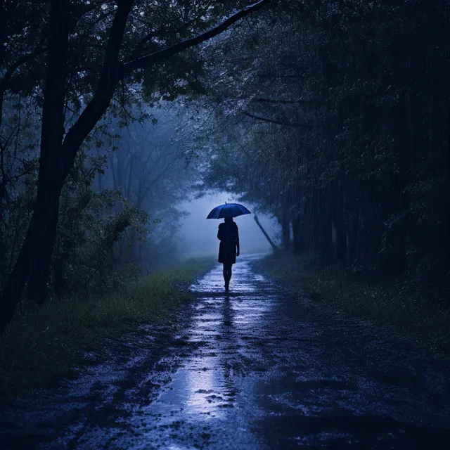 Rainy Stroll: Nature's Path