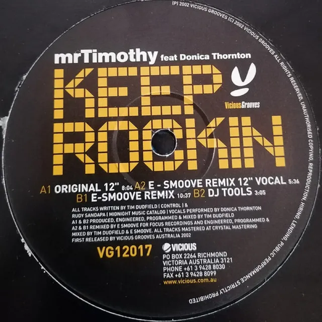 Keep Rockin - Original 12" Mix