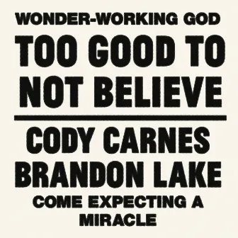 Too Good To Not Believe by Brandon Lake