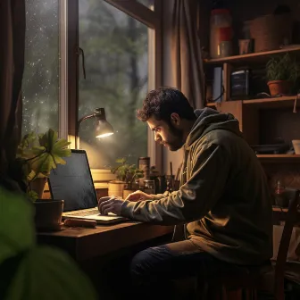 Lluvia Productiva: Sonidos Serenos De Lluvia Para Un Enfoque De Trabajo Mejorado by 