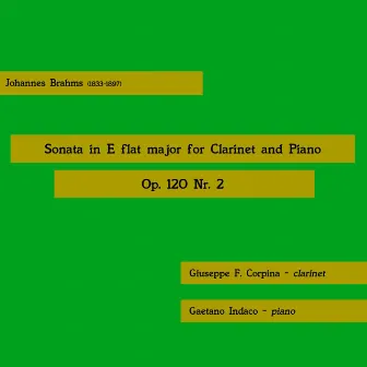 J. Brahms: Sonata for clarinet and piano in E flat major, Op. 120 No. 2 (Live) by Giuseppe Federico Corpina