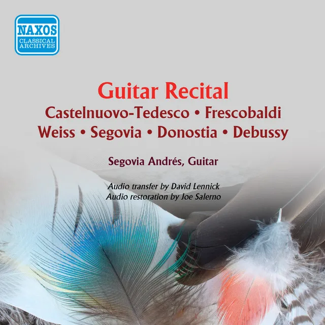 Dolor, preludio vasco (arr. A. Segovia for guitar)