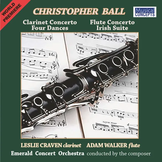 Christopher Ball: Clarinet Concerto, Flute Concerto