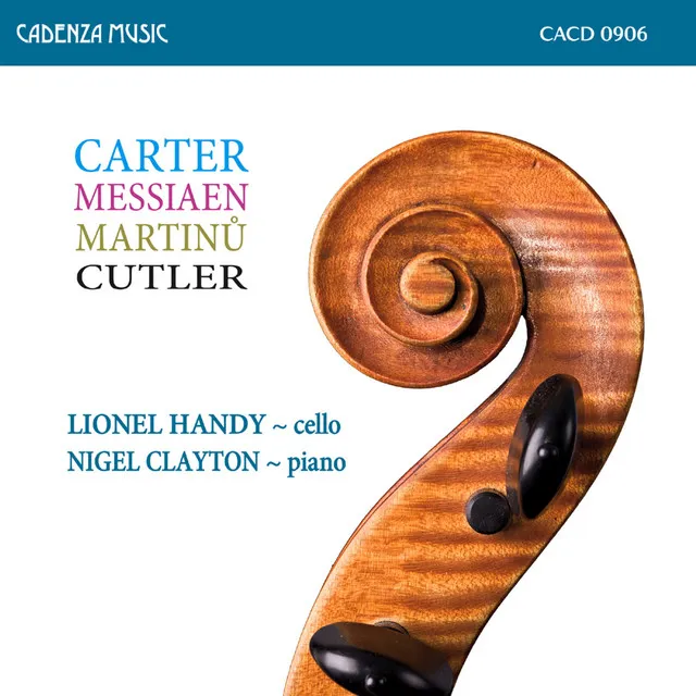 Lionel Handy & Nigel Clayton - Carter Cello Sonata