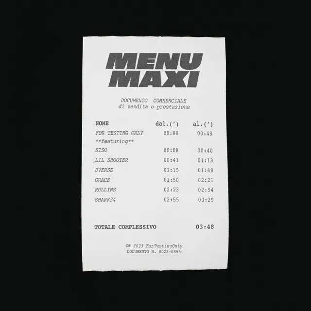 MENU MAXI