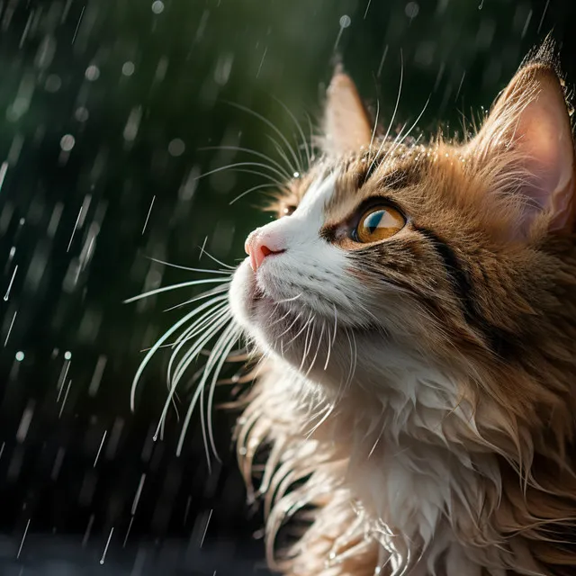 Murmullos De Lluvia: Coro Tranquilo Para Gatos