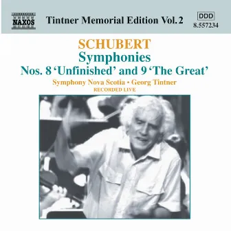 Tintner Memorial Edition, Vol. 2: Schubert Symphonies Nos. 8 & 9 (Live) by Symphony Nova Scotia