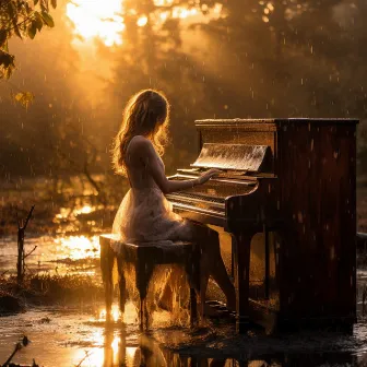 Relajación Con Piano En La Elegancia Lluviosa by Sonidos Tranquilos de lluvia