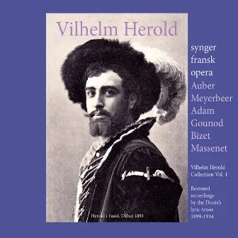 Vilhelm Herold synger fransk opera by Det Kongelige Kapel