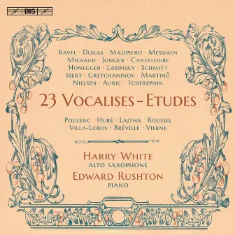 23 Vocalise-études (Arr. for Alto Saxophone & Piano) by Edward Rushton