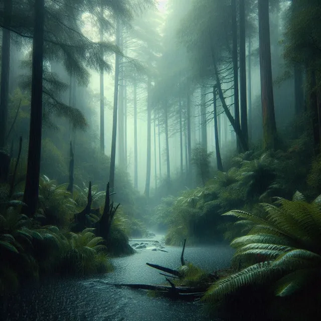 Rain Noise in the Forest for Sleep, Study, Ambience 13