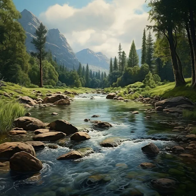 Gentle River Massage: Calming Stream Sounds