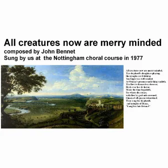 Nottingham summer course 1977 all creatures now by John Bennet