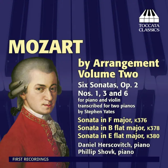 Violin Sonata No. 26 in B-Flat Major, K. 378 (arr. S. Yates for 2 pianos): I. Allegro moderato