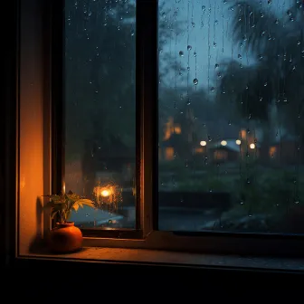 Cozy Rainfall Retreat: Nature's Comfort by Cumulus Clouds