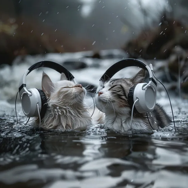 Purring Stream: Calming Music for Cats