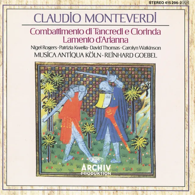 Monteverdi: Lamento d'Arianna; Combattimento di Tancredi e Clorinda / Farina: Sonata La Desperata / Rossi: Sonata sopra l'aria di Ruggiero / Fontana: Sonata a tre violini / Marini: Passacaglio a 4; Sonata sopra la Monica; Eco a tre violini / Buonamente: