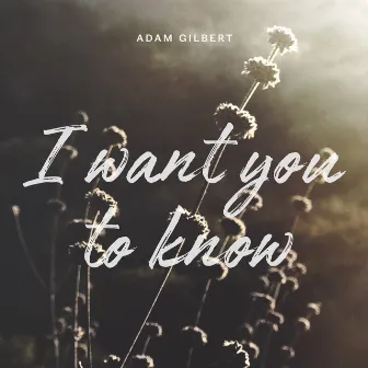 I Want You to Know by Adam Gilbert