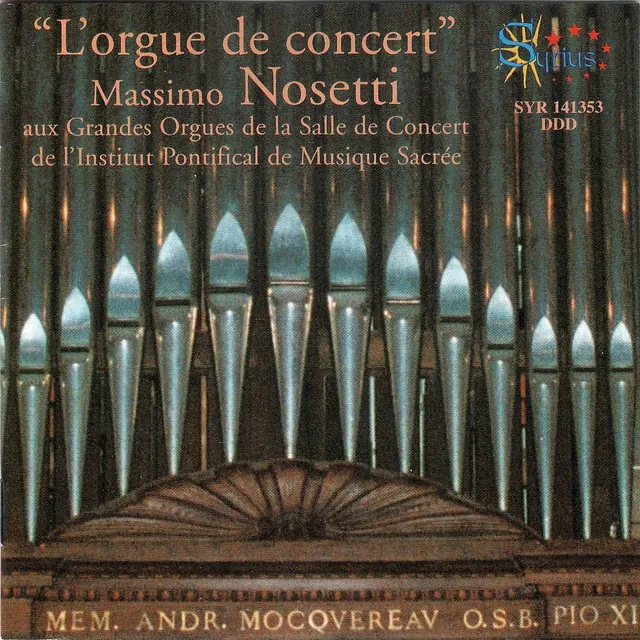 L'Orgue de Concert (Grandes Orgues de l'Institut Pontifical de Musique Sacrée, Rome)