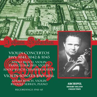 J.S. Bach: Violin Concertos by Frances Magnes