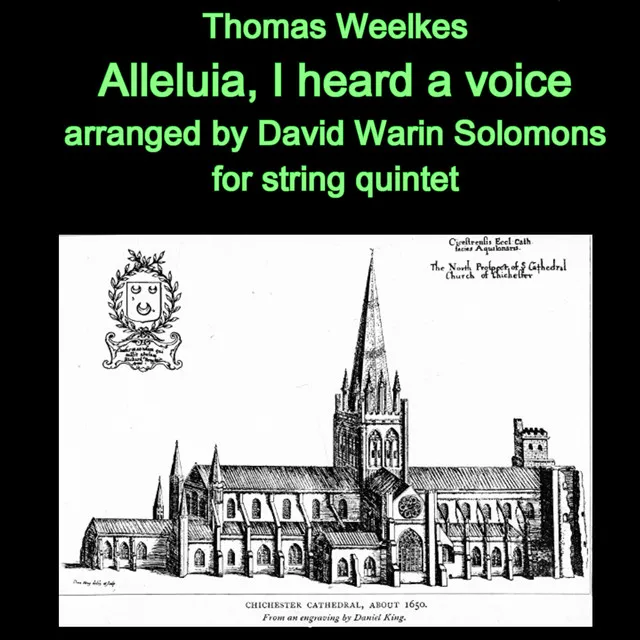 Alleluia I heard a voice arranged for string quintet