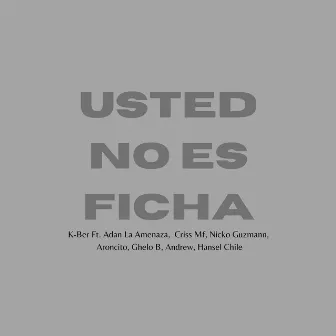 Usted no es ficha by K-Ber