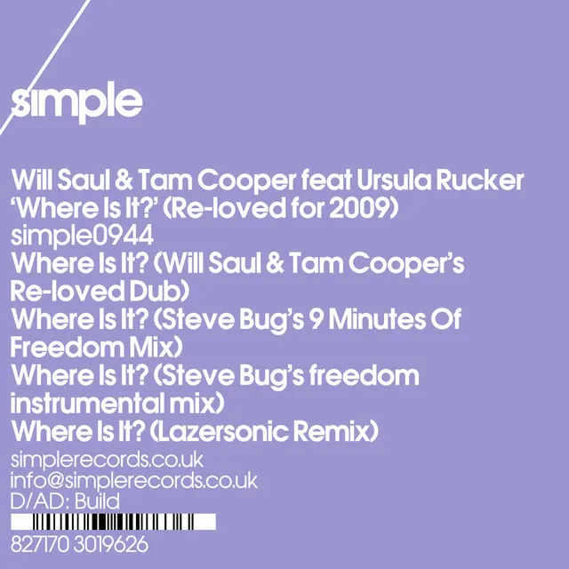 Where Is It? (Re-loved for 2009) - Lazer Sonic Remix