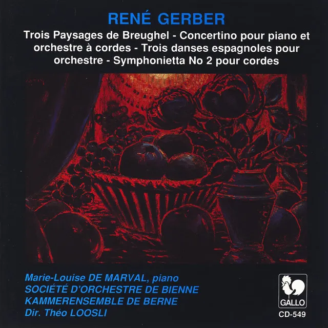 René Gerber: Trois paysages de Breughel & Other Orchestral Works